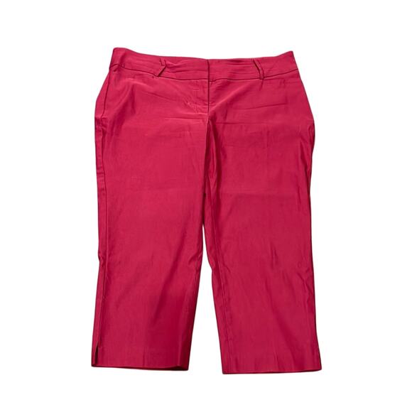 Lane Bryant Signature Fit Slim Berry Capri Pant Size 20 - Picture 2 of 6